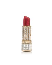 Judith Leiber Multicolor Seductress Lipstick Crystal Clutch
