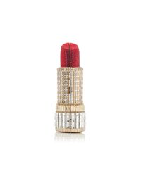 Judith Leiber Multicolor Seductress Lipstick Crystal Clutch