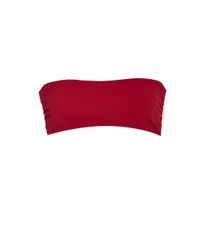 Tori Praver Swimwear Red Royale Mesh Bandeau
