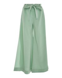 Cult Gaia Green Mara Gaucho Pant