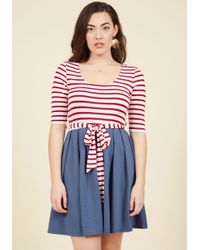 modcloth striped dress