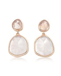 Monica Vinader | Pink Atlantis Gem Mini Stud Earrings | Lyst