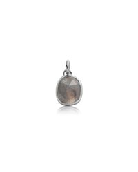 Monica Vinader | Green Siren Medium Bezel Pendant | Lyst