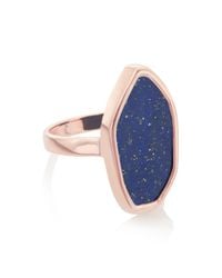 Monica Vinader | Blue Atlantis Flint Ring | Lyst