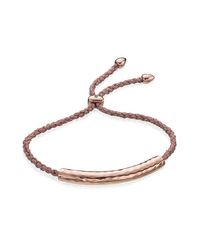 Monica Vinader | Pink Esencia Friendship Bracelet | Lyst
