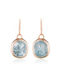 Monica Vinader | Blue Siren Wire Earrings | Lyst