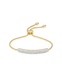Monica Vinader | Metallic Esencia Diamond Bar Bracelet | Lyst