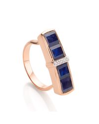 Monica Vinader | Blue Baja Precious Ring | Lyst