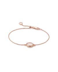 Monica Vinader | Pink Siren Fine Chain Bracelet | Lyst