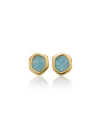 Monica Vinader | Metallic Atlantis Gem Mini Stud Earrings | Lyst