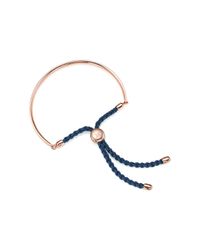Monica Vinader | Blue Fiji Friendship Bracelet | Lyst