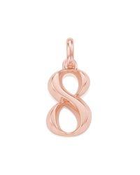 Monica Vinader | Pink Alphabet Pendant Number 8 | Lyst