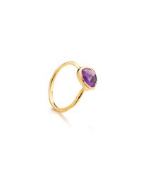 Monica Vinader | Purple Siren Stacking Ring | Lyst