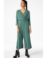monki super soft wrap jumpsuit