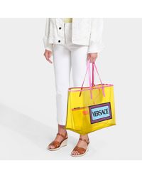 versace clear tote bag