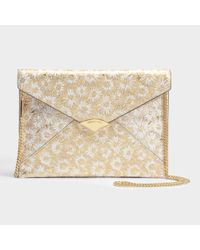 barbara metallic envelope clutch