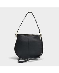 See By Chloé Kriss Small Hobo Bag In Black Grained Cowhide Leather 