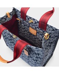 chambray tote coach