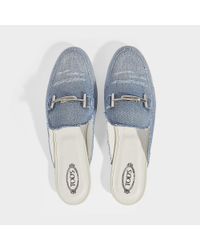 Tod's Blue Slide Denim