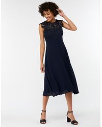 monsoon navy bridesmaid dress