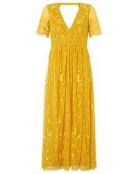 valentina embroidered midi dress