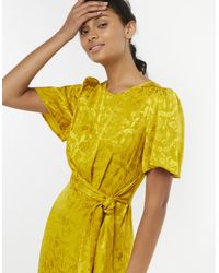 joenie jacquard wrap dress