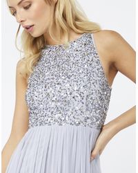 scarlett embellished tulle maxi dress