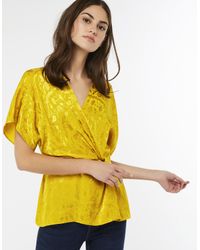 joenie jacquard wrap dress