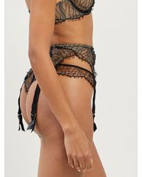 Morgan Lane - Multicolor Polly Thong In Noir Ivy - Lyst