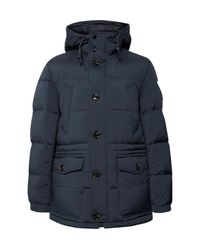 BOSS by Hugo Boss Delario Quilted Shell Hooded Down Jacket in Blue for Men  - Lyst