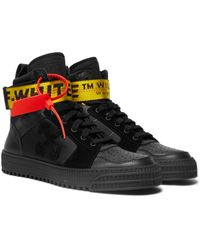 off white industrial high top trainers