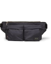 Paul Smith Leather-trimmed Shell Belt Bag in Navy (Blue) for Men - Lyst