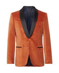 burnt orange blazer men