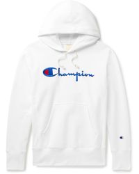 champion white fur hoodie