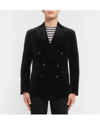 breasted blazer ralph polo velvet lauren double
