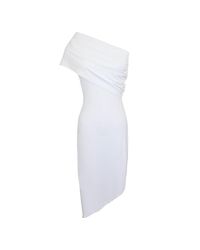 Susana Monaco White One Shoulder Dress