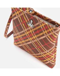 Vivienne Westwood Cotton Derby New Square Cross Body Bag in 