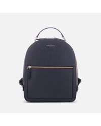 Aspinal Blue Mount Street Small Backpack