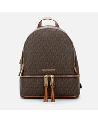leather michael kors backpack