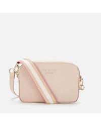 ted baker webbing strap leather backpack