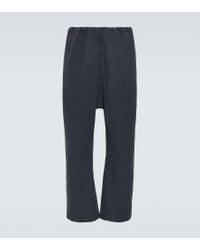 Maison Margiela Techno Gabardine Pants in Black for Men | Lyst