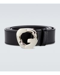 Givenchy G Chain Leather Belt - Black