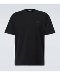 GIVENCHY☆GLOW IN THE DARK LOGO COTTON T-SHIRT / black Givenchy Glow-in-the-dark Logo-print Cotton-jersey T-shirt