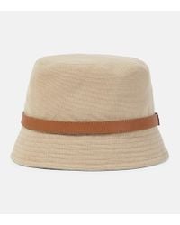 Saint Laurent Maglina Straw Bucket Hat in Natural | Lyst