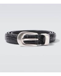 Our Legacy Real Fake Leather Tie in Black for Men | Lyst