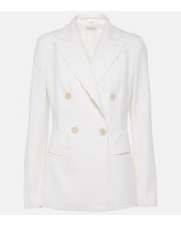 Max Mara Cappuccino Gabardine Rosi Blazer in Natural | Lyst