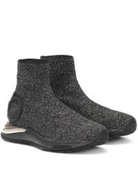 Ferragamo Multicolor Gancini Sock Sneakers