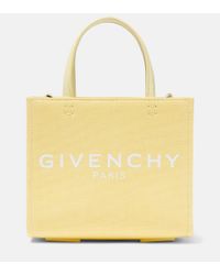 Givenchy Tote G Mini de lona - Amarillo