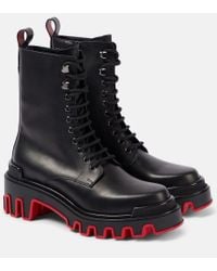 ブーツ Panaroot Dune Christian Louboutin Panaroot Dune 40 Coated Cotton-canvas
