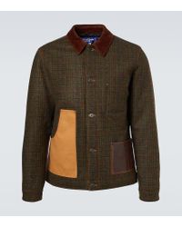 Junya Watanabe Man X Bates Star-embellished Leather Jacket in